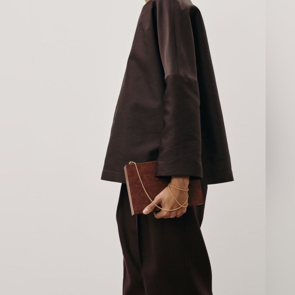 GIA BORGHINI x RHW | Wooden Clutch in Radica